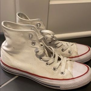 White Hightop Converse